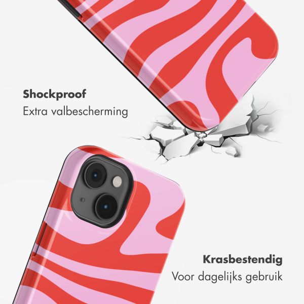 Selencia Vivid Backcover met MagSafe Apple iPhone 14 - Dream Swirl Pink