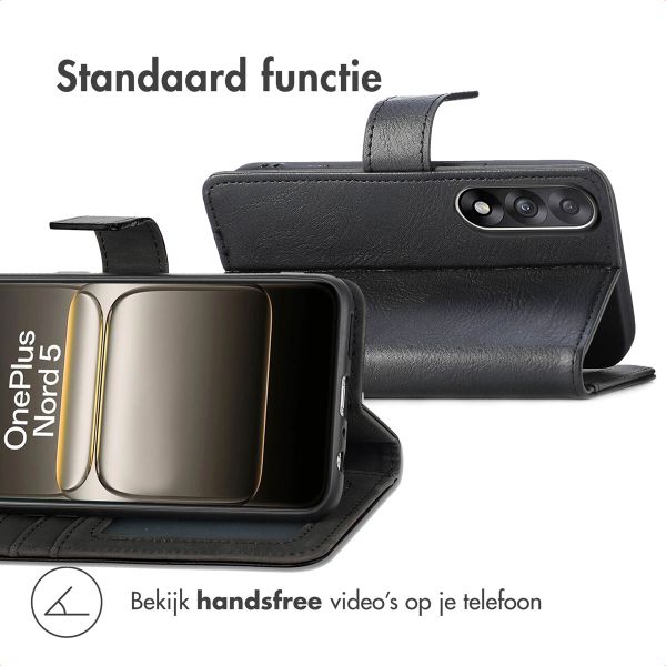 imoshion Luxe Bookcase OnePlus Nord 5 - Zwart