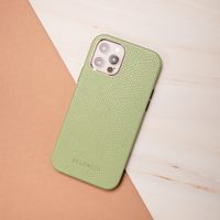 Selencia Gaia Slang Backcover Samsung Galaxy S21 Plus - Groen