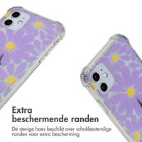 imoshion Design hoesje met koord Apple iPhone 11 - Tropical Violet Flowers Connect