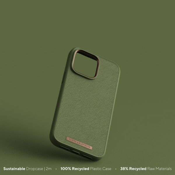 Njorð Collections Suède Comfort+ Case iPhone 14 Pro - Olive