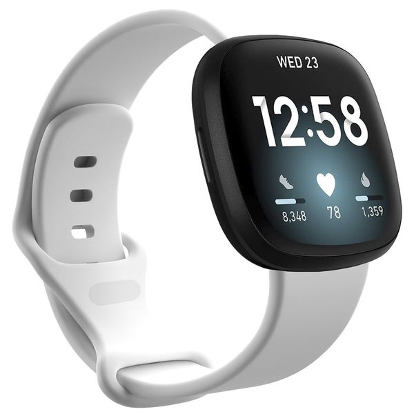 imoshion Siliconen bandje Fitbit Versa 4 / 3 / Sense (2) - Wit