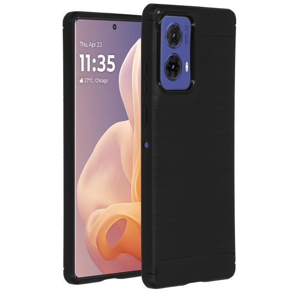 imoshion Brushed Backcover voor de Motorola Moto G85 - Zwart