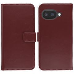 Selencia Echt Leren Bookcase Google Pixel 10a - Burgundy