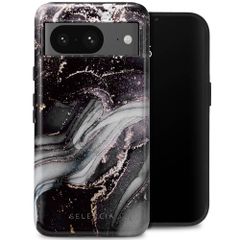 Selencia Vivid Tough Backcover Google Pixel 8 - Chic Marble Black