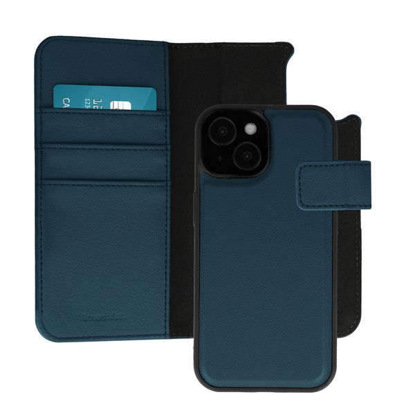 imoshion Uitneembare 2-in-1 Luxe Bookcase Apple iPhone 15 - Blauw