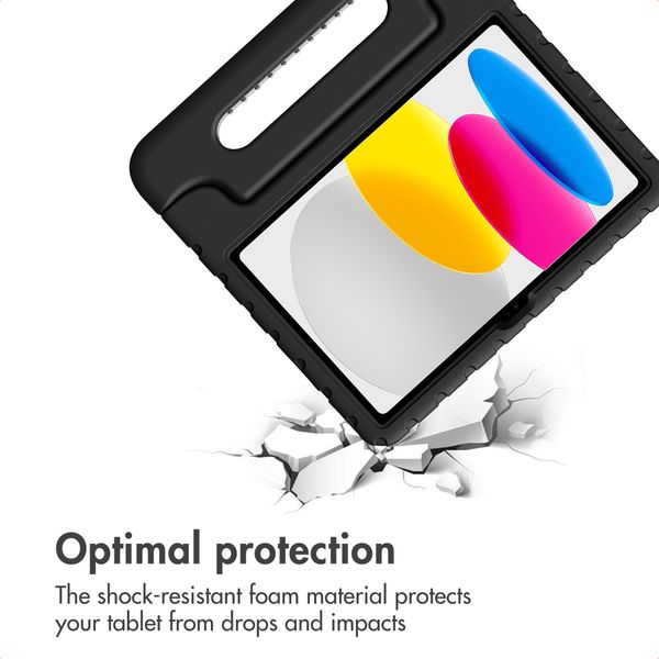 imoshion Kids-Proof Back Cover with Handle Apple iPad 11 (2025) 11 inch A16 / iPad 10 (2022) 10.9 inch - Black