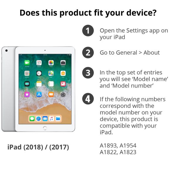 Softcase Backcover iPad 6 (2018) 9.7 inch / iPad 5 (2017) 9.7 inch