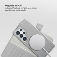 Selencia Olyn Uitneembare Bookcase met MagSafe Samsung Galaxy S25 Ultra - Grijs