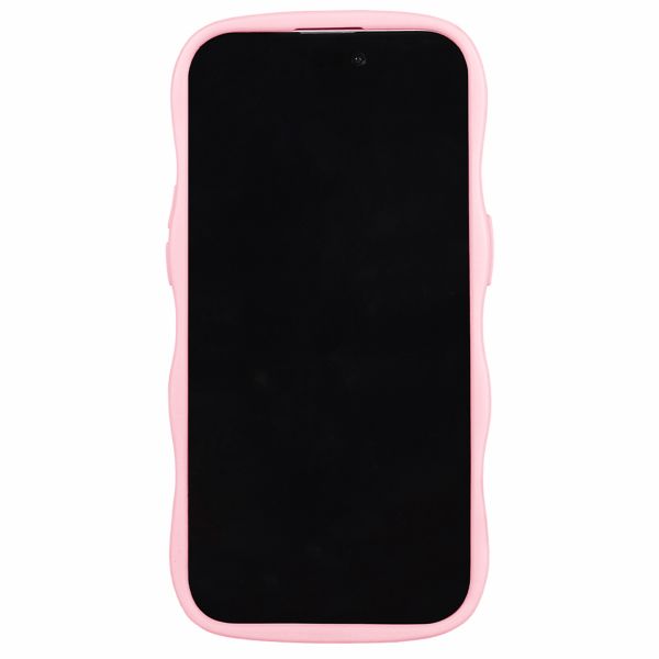 Holdit Wavy Case iPhone 12/12 Pro - Pink / Transparent