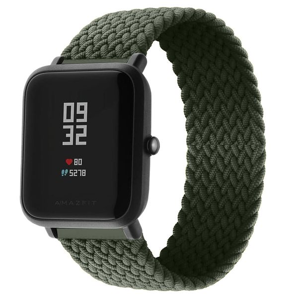 imoshion Gevlochten nylon bandje Amazfit GTS / BIP - Donkergroen