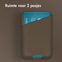 Accezz Leren Kaarthouder - Geschikt voor MagSafe en Qi2 - Coffee Brown