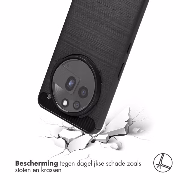 imoshion Brushed Backcover Nothing Phone (3a) Pro - Zwart
