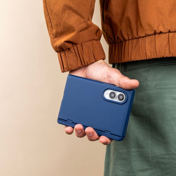 imoshion Color Backcover met Stand Samsung Galaxy Z Fold 8 - Donkerblauw