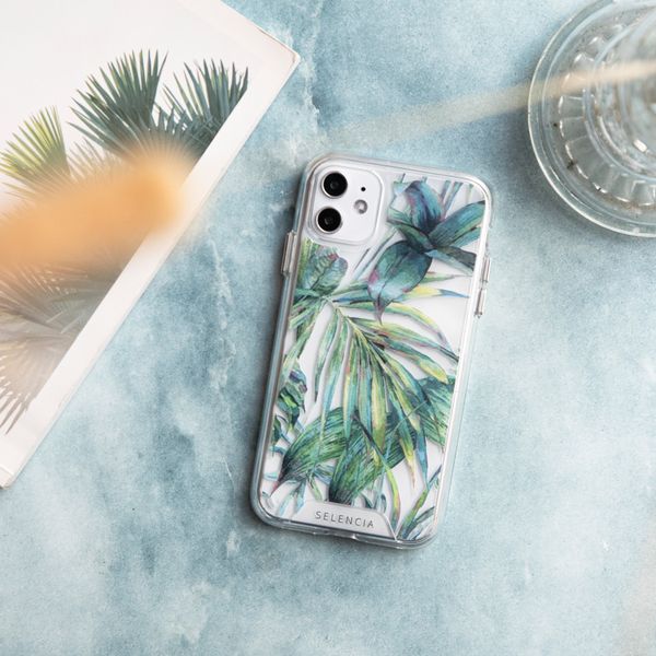 Selencia Zarya Fashion Extra Beschermende Backcover Apple iPhone 13 Pro Max - Green Jungle Leaves