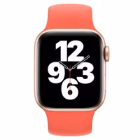 Apple Siliconen solobandje Apple Watch | 44/45/46/49 mm - Maat 10 - Pink Citrus