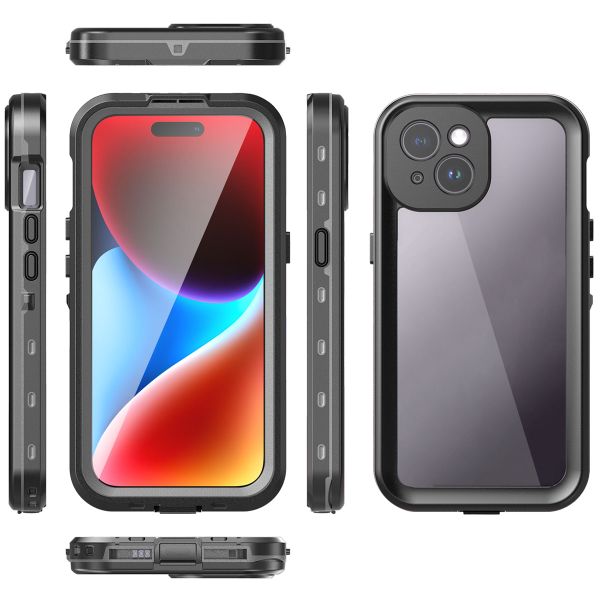 Redpepper Dot Plus Waterproof Backcover Apple iPhone 15 - Zwart