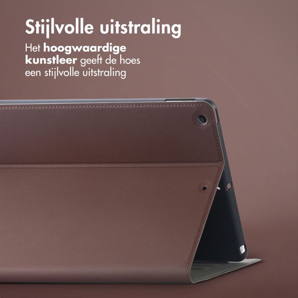 Accezz Classic Tablet Case Apple iPad 9 (2021) 10.2 inch / iPad 8 (2020) 10.2 inch / iPad 7 (2019) 10.2 inch - Bruin