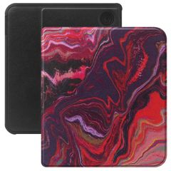 Selencia Vivid Bookcase Kobo Libra Colour - Marble Purple