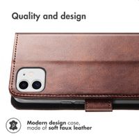 imoshion Luxury Bookcase Apple iPhone 11 - Dark Brown