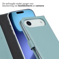Selencia Echt Leren Bookcase Apple iPhone Air - Air Blue