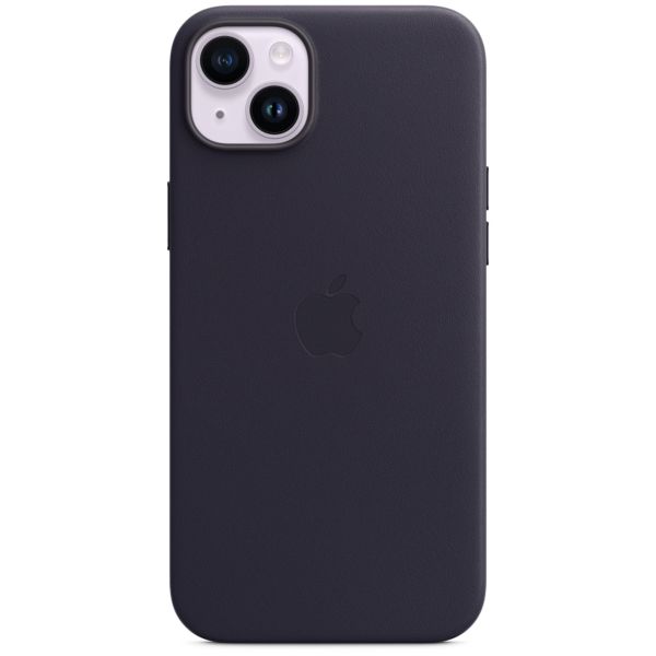 Apple Leather Back Cover with MagSafe Apple iPhone 14 Plus - Ink