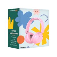 imoshion Kinderkoptelefoon met Draad - AUX kabel - Decibelbegrenzer - Candy Pink