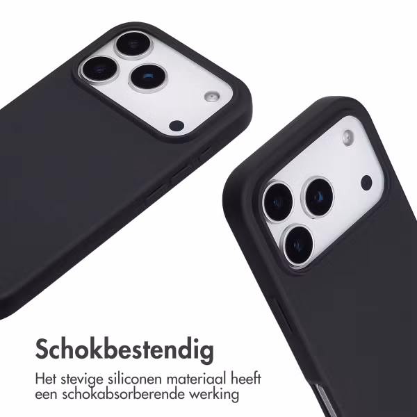 imoshion Siliconen hoesje met koord Apple iPhone 17 Pro - Zwart