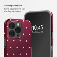 Selencia Vivid Backcover Apple iPhone 14 Pro - Happy Dots Burgundy