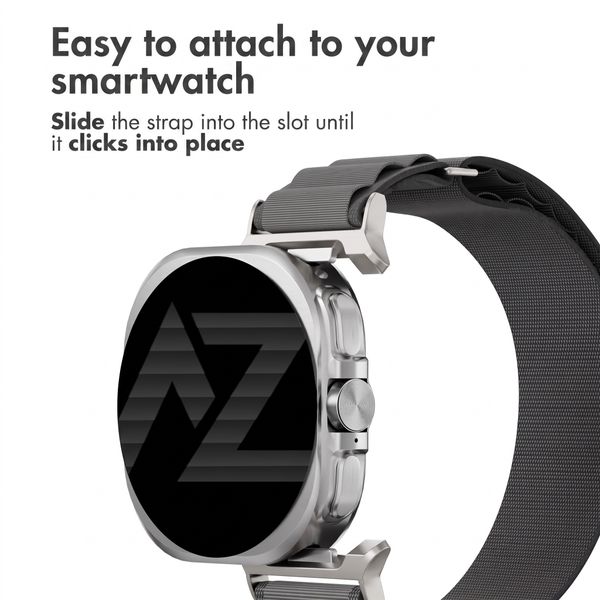 Accezz Nylon Alpine Band Samsung Galaxy Watch Ultra 2 (2026) / Ultra (2024/2025) - Dark Grey