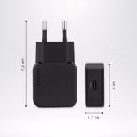 imoshion MagSafe Powerbank met standaard + Accezz Ultra Slim GaN Oplader + Accezz USB-C naar USB-C kabel - 1 meter - Zwart
