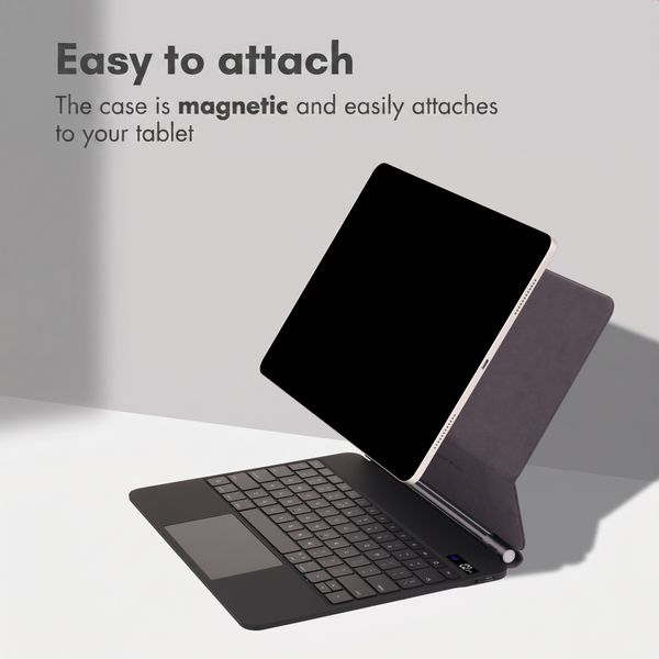 Accezz Magnetic Bluetooth Keyboard Apple iPad Pro 13 (2025) M5 / (2024) M4 - QWERTY / NL - Black