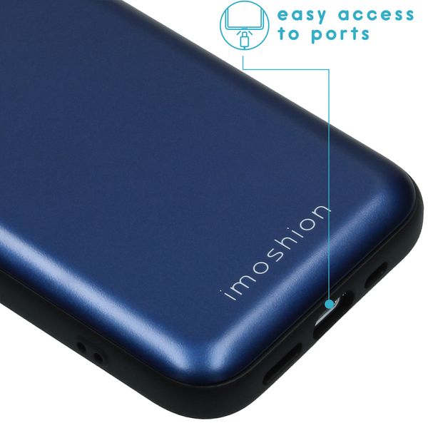 imoshion Backcover met pashouder iPhone 12 (Pro) - Donkerblauw