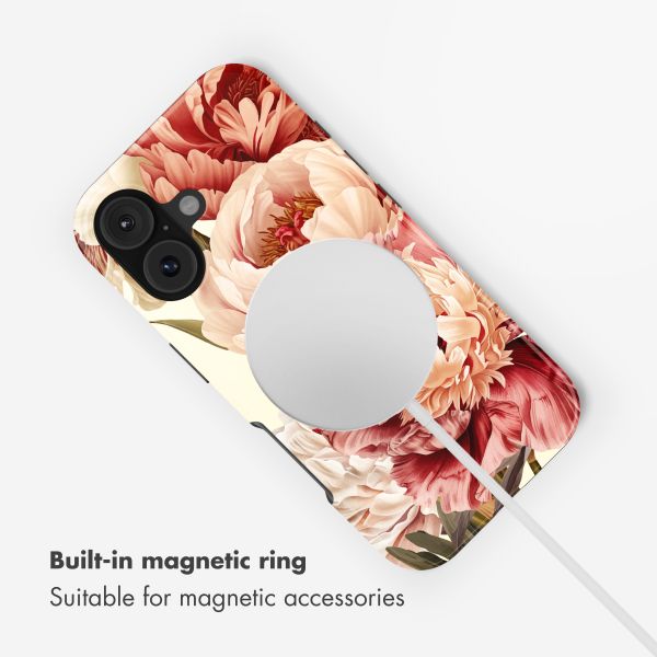Selencia Vivid Back Cover with MagSafe Apple iPhone 17 - Vintage Peony