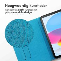 imoshion Mandala Bookcase Apple iPad 11 (2025) 11 inch / iPad 10 (2022) 10.9 inch - Turquoise