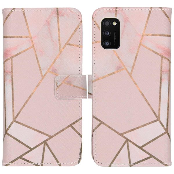 imoshion Design Softcase Bookcase Samsung Galaxy A41 - Pink Graphic