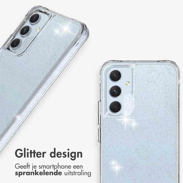 imoshion Clear Glitter Backcover Samsung Galaxy A54 (5G) - Zilver