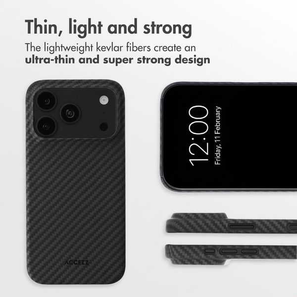 Accezz MagSafe Kevlar® Case Apple iPhone 18 Pro Max / 17 Pro Max - Black