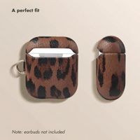 Selencia Sabi case leopard print  Apple AirPods 1 / 2 - Mocha Brown