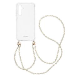 imoshion Backcover met koord + armband - Parels Samsung Galaxy S23 FE - Transparant