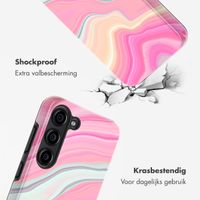 Selencia Vivid Tough Backcover Samsung Galaxy S23 - Pastel Lipstick Marble