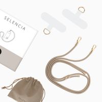 Selencia Universeel Telefoonkoord met 2 haken - verstelbaar - Beige