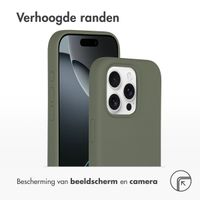 Accezz Liquid Silicone Backcover met MagSafe Apple iPhone 16 Pro Max - Cooper Green