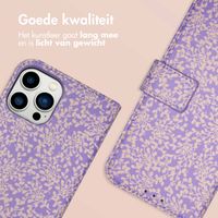 imoshion Design Bookcase Apple iPhone 12 (Pro) - Purple White Flowers