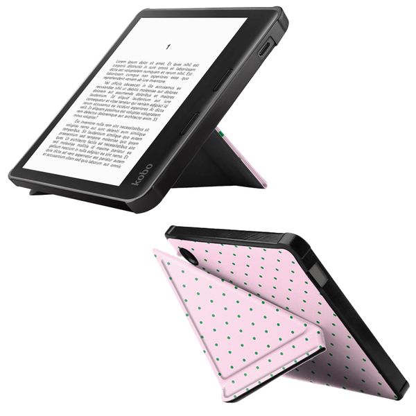 imoshion Design Vouwbare Bookcase Kobo Libra Colour - Happy Dots