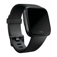 Fitbit Classic siliconen band Fitbit Versa / Versa 2 / Versa Lite - Maat S - Zwart