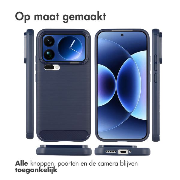 imoshion Brushed Backcover Xiaomi 17 Pro Max - Donkerblauw