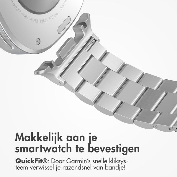 imoshion Stalen bandje Samsung Galaxy Watch 8 (40/44mm) / Classic (46mm) - Zilver