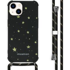imoshion Design hoesje met koord Apple iPhone 14 - Stars Gold