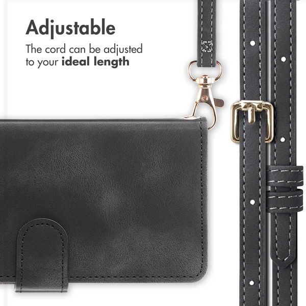 imoshion Bookcase with Strap Apple iPhone SE (2022 / 2020) / 8 / 7 - Black